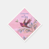 Serviette En Papier Colibri rouge (Coin)