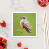 Serviette En Papier Colibri roux assis en Californie Lilac (En situation)