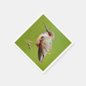 Serviette En Papier Colibri roux assis en Californie Lilac (Coin)