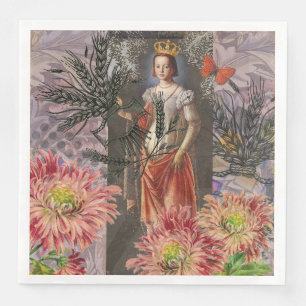 Serviette En Papier Collage de la déesse céleste Vierge : Céleste vint