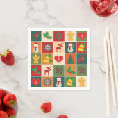 Serviette En Papier Collage de Noël (En situation)