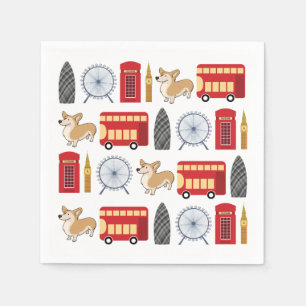 Serviette En Papier Collage d'icône de Londres