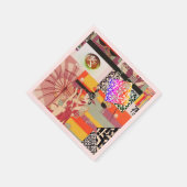 Serviette En Papier Collage japonais néo-Art déco "Pas d'histoire" (Coin)