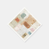 Serviette En Papier Collage Napkin (Coin)