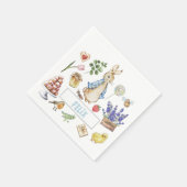 Serviette En Papier Collage Peter le lapin (Coin)