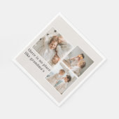 Serviette En Papier Collage photo et devis cadeau de la meilleure gran (Coin)