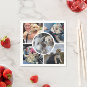 Serviette En Papier Collage photo moderne (En situation)