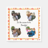 Serviette En Papier Collage photo personnalisé de dinde graisseuse (Devant)