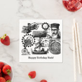Serviette En Papier Collage Steampunk #1 Par Artinspanted (En situation)