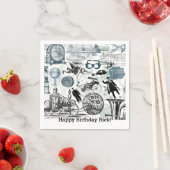 Serviette En Papier Collage Steampunk #2 Par Artinspanted (En situation)