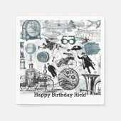 Serviette En Papier Collage Steampunk #2 Par Artinspanted (Devant)