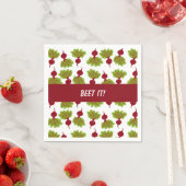 Serviette En Papier Collection Betterave Fraîche Blanc (En situation)