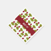 Serviette En Papier Collection Betterave Fraîche Blanc (Coin)