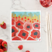 Serviette En Papier Collection Champ Poppy (En situation)