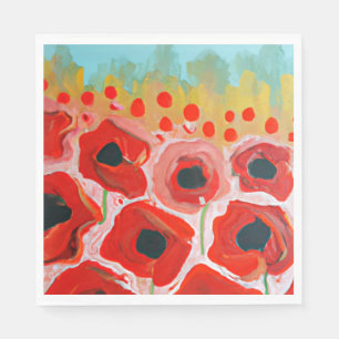 Serviette En Papier Collection Champ Poppy