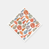 Serviette En Papier Collection Citrouille couleur aquarelle (Coin)