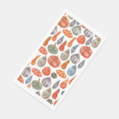 Serviette En Papier Collection Citrouille couleur aquarelle (Coin)