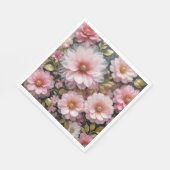 Serviette En Papier Collection Cosmos rose (Coin)