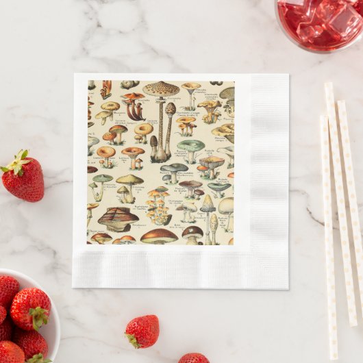 Serviette En Papier Collection de champignons (En situation)