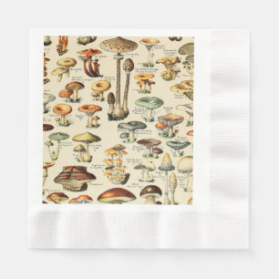 Serviette En Papier Collection de champignons