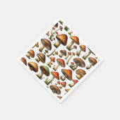 Serviette En Papier Collection de champignons Design Motif (Coin)