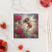 Serviette En Papier Collection de fées de Noël - Cheveux d'Auburn (En situation)