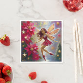 Serviette En Papier Collection de fées de Noël - Cheveux d'Auburn (En situation)