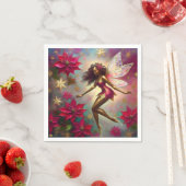 Serviette En Papier Collection de fées de Noël - Cheveux naturels Brow (En situation)