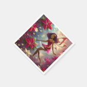 Serviette En Papier Collection de fées de Noël Tint de Plum Coiffure n (Coin)