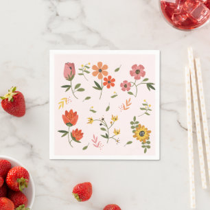 Serviette En Papier collection de fleurs