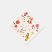 Serviette En Papier collection de fleurs (Coin)