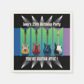 Serviette En Papier Collection de guitares électriques Spotlight Party (Devant)