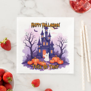 Serviette En Papier Collection de Halloween mignonne et effrayante pop