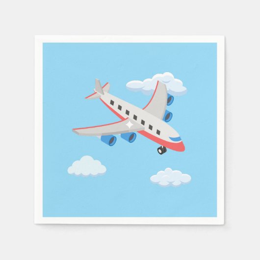 Serviette En Papier Collection de la fête des avions ! (Devant)