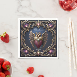 Serviette En Papier Collection de mariage gothique victorien