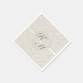 Serviette En Papier Collection de Mariages naturels SmartElegance (Coin)