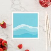 Serviette En Papier Collection de Mariages Ocean Wave (En situation)