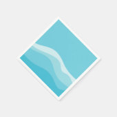 Serviette En Papier Collection de Mariages Ocean Wave (Coin)