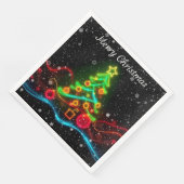 Serviette En Papier Collection de Noël moderne Neon (Coin)