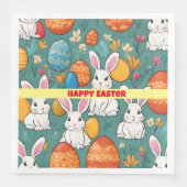 Serviette En Papier Collection de Pâques Bunny tendance (Devant)