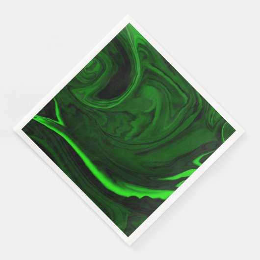 Serviette En Papier collection de pierres de malachite vert texture (Coin)