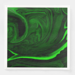 Serviette En Papier collection de pierres de malachite vert texture