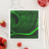 Serviette En Papier collection de pierres de malachite vert texture (En situation)