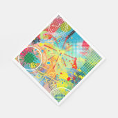 Serviette En Papier Collection d'explosions de couleur (Coin)