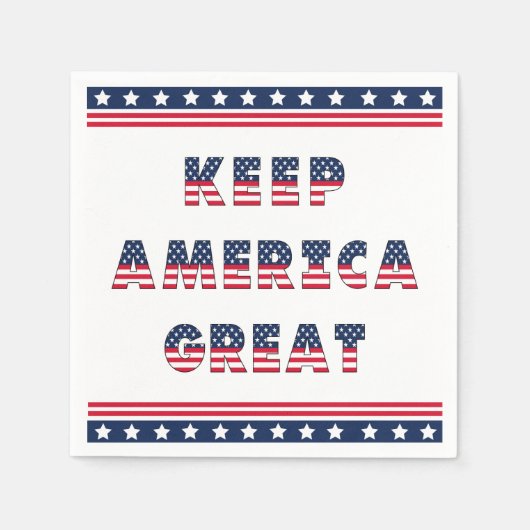 Serviette En Papier Collection du parti Élections USA ! (Devant)