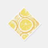 Serviette En Papier Collection Été Citron Abstrait (Coin)