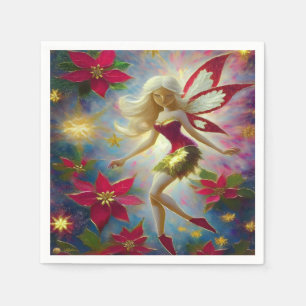 Serviette En Papier Collection Fée de Noël - Cheveux Blond Platine