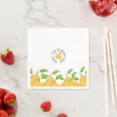 Serviette En Papier Collection Lemon Bloom (En situation)