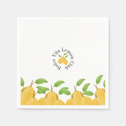 Serviette En Papier Collection Lemon Bloom (Devant)