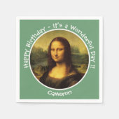 Serviette En Papier Collection Leonardo da Vinci Mona Lisa (Devant)